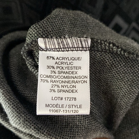 Laura sleeveless grey & black dress size L - Picture 5 of 5